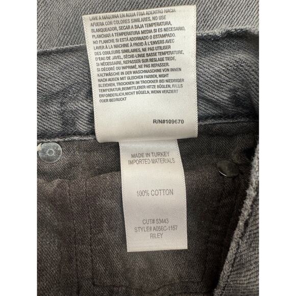 AGOLDE Jeans Womens Gray Riley Faded Mid Rise Button Fly Casual Denim Size 23 - Picture 14 of 15